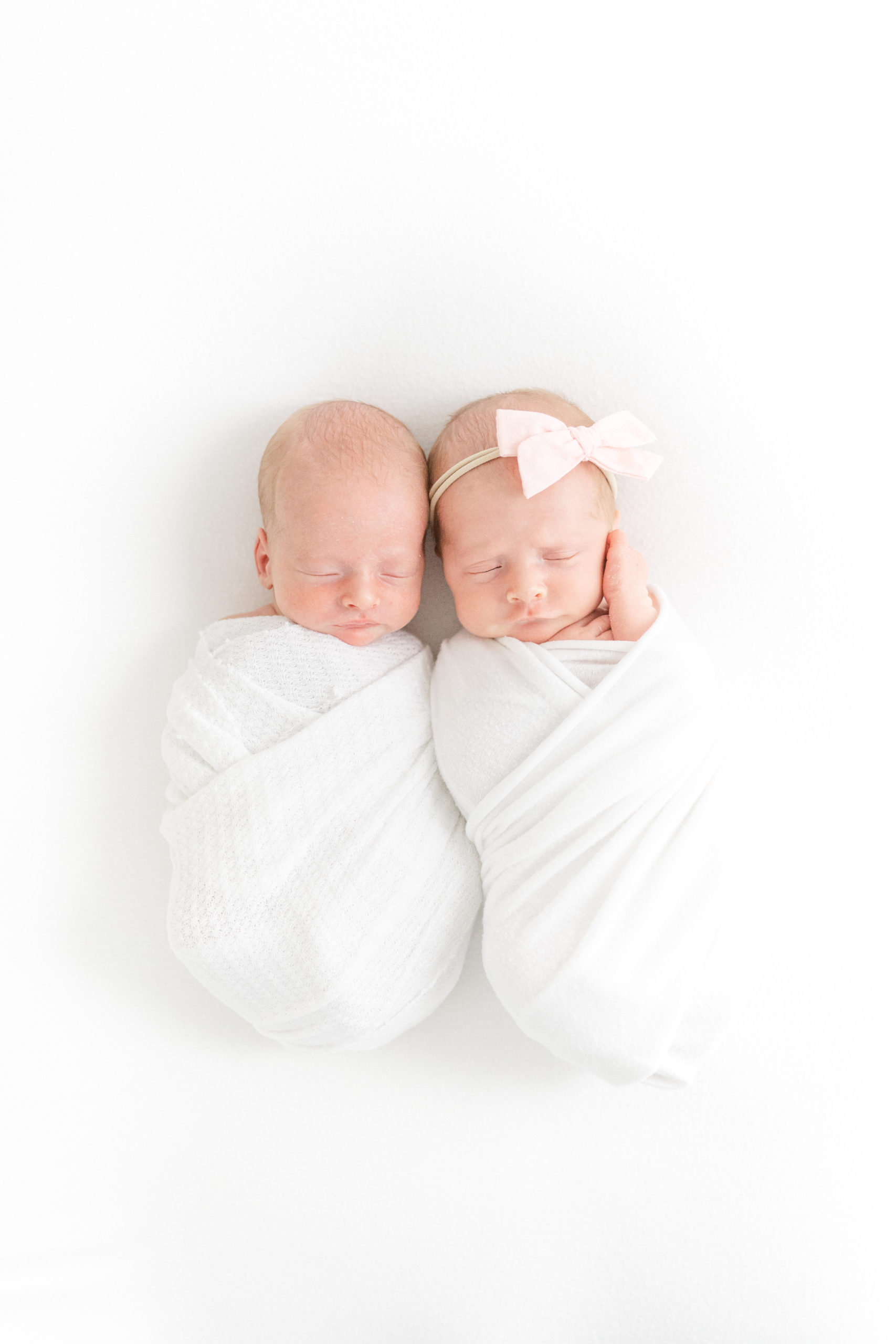 Atlanta Newborn Photographer Twins Studio Session