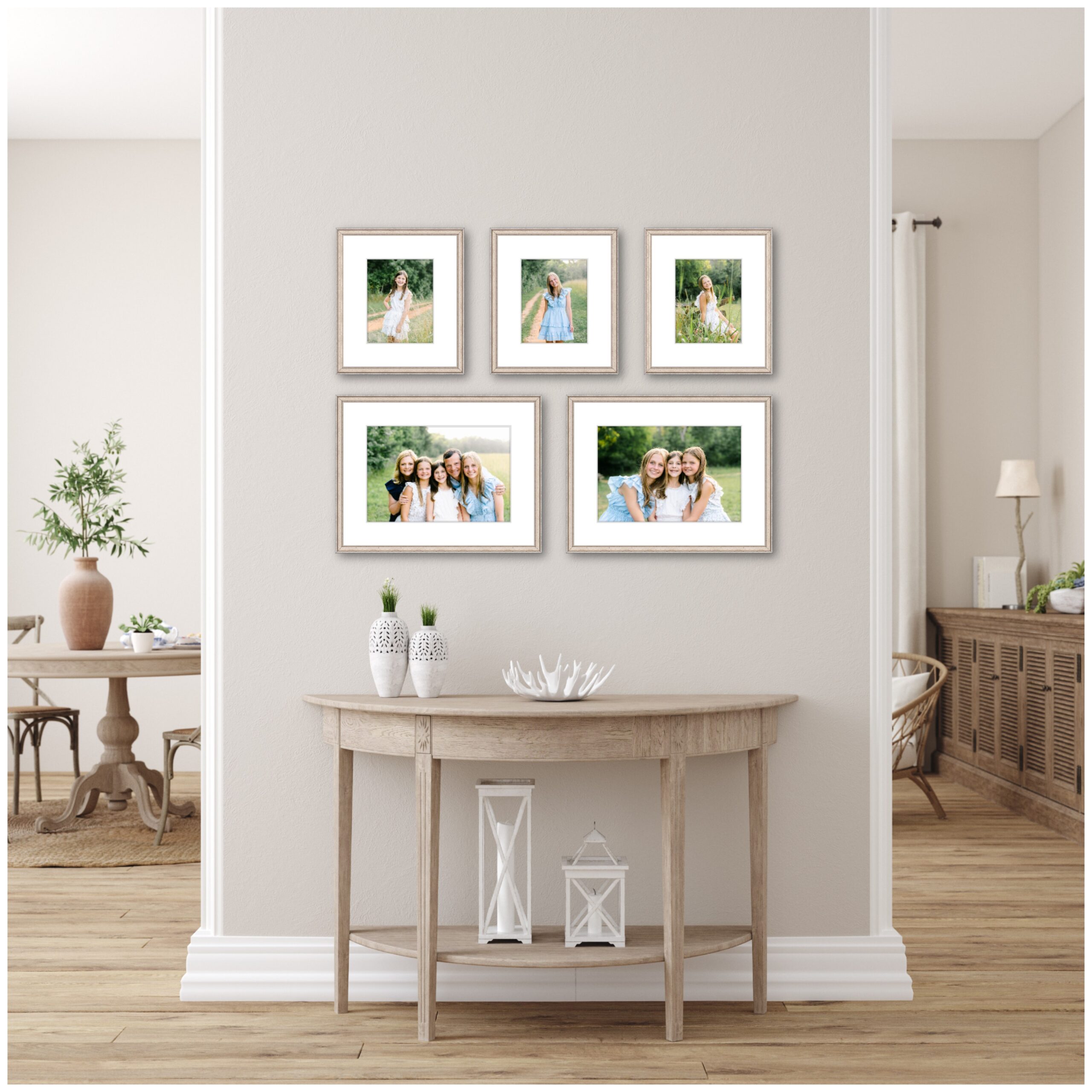 Gallery wall mockup by photographer in Atlanta Lindsey Powell Photography.